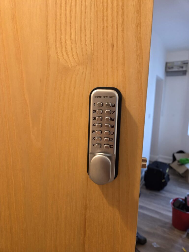 code lock replacement wooden door in sheffield
